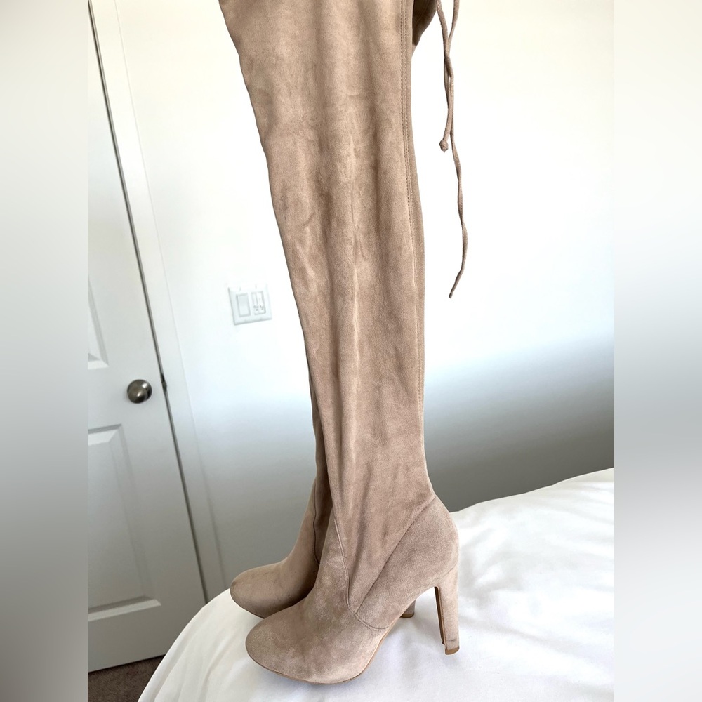 Express Tan Over-the-Knee Boots